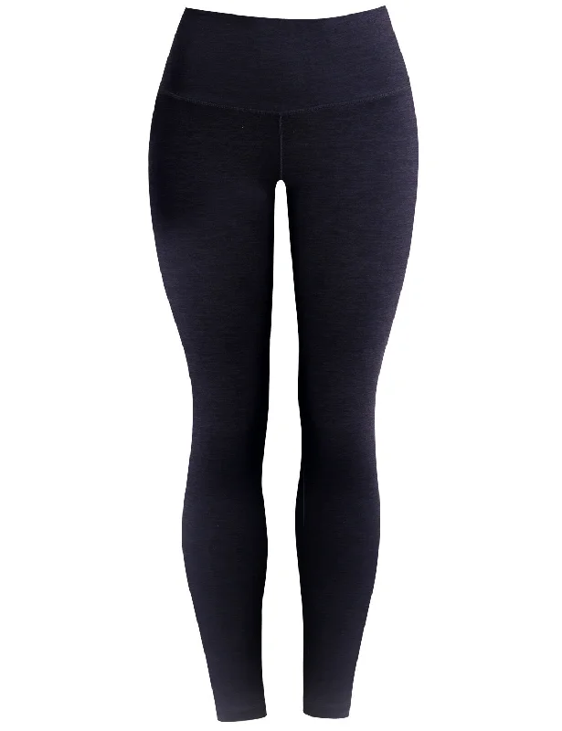 High-Compression Yoga Pants for Strength -High Waist Yoga Pants heatherdarknavy