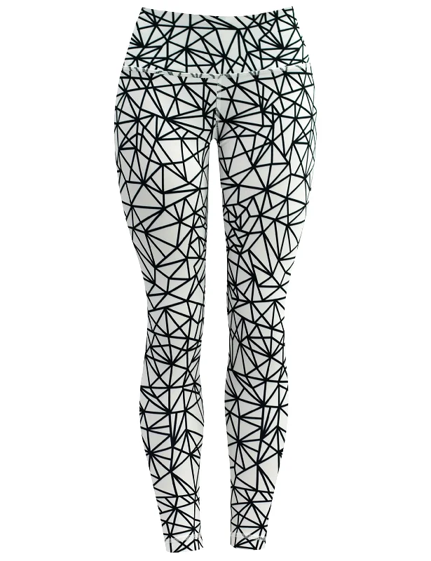 Soft Yoga Pants with Supportive Waist -26" Printed Yoga Pants WHITESPIDER