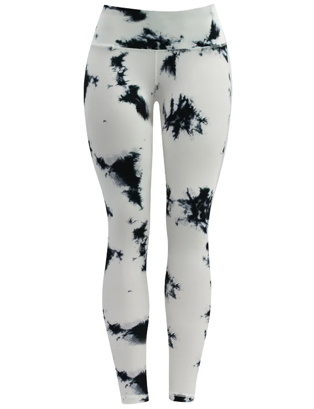 Full-Length Yoga Pants for Every Workout -26" Printed Yoga Pants WHITEMARBLE