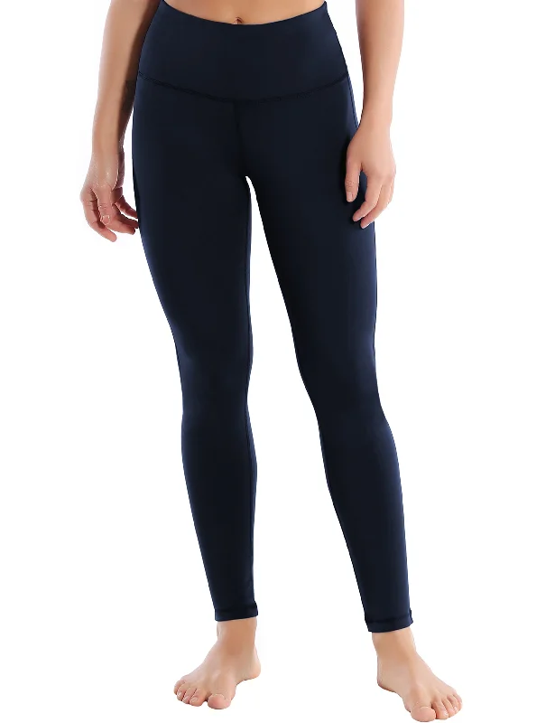 Seamless Yoga Pants -High Waist Side Line Yoga Pants darknavy