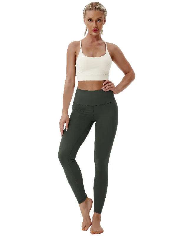All-Day Wear Yoga Pants -High Waist Yoga Pants olivegray