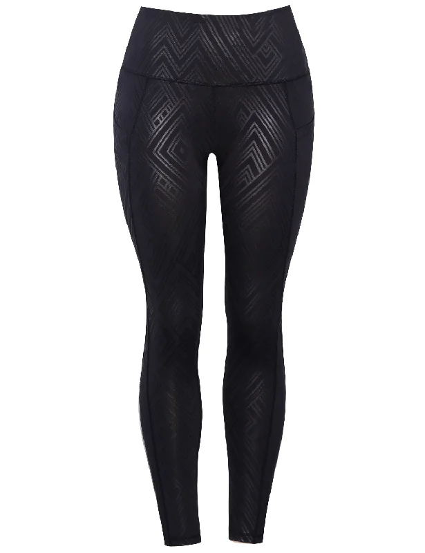 Yoga Pants for Everyday Flexibility -26" inseam 3D Printed Yoga Pants DIAMOND