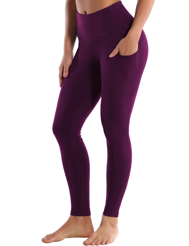 Yoga Pants with Quick-Dry Fabric -Hip Line Side Pockets Yoga Pants grapevine