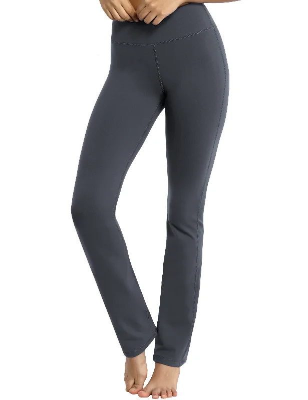 Sports Yoga Pants -29" 31" 33" 35" Straight Leg Leggings shadowcharcoal