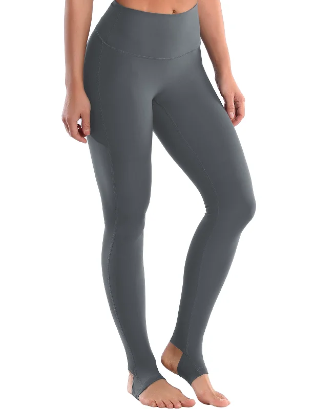 Yoga Pants for Workout and Fitness -Over the Heel Yoga Pants shadowcharcoal
