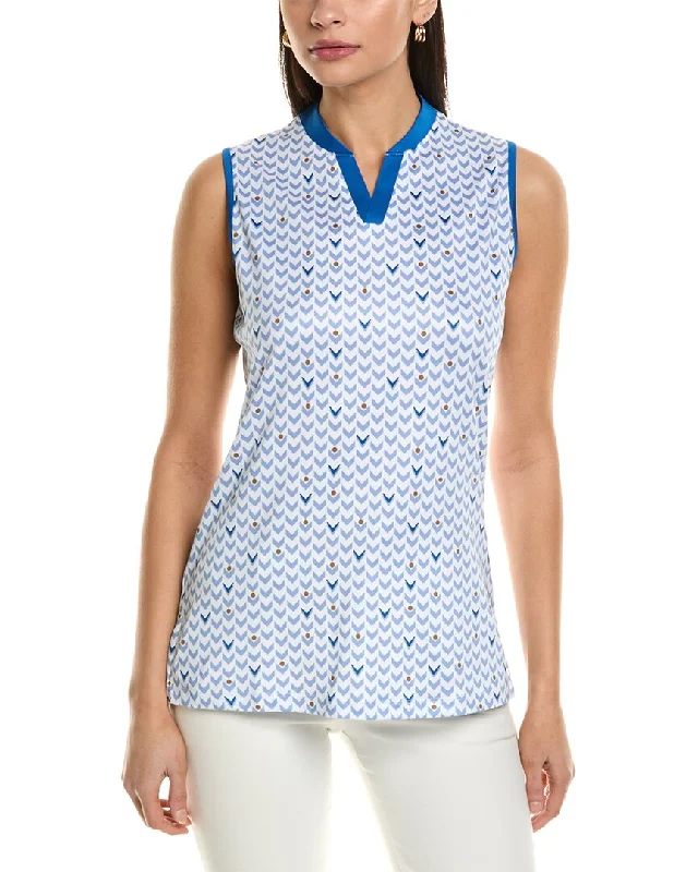 Stylish Yoga Tops for Training and Classes -Callaway Geo Printed Top