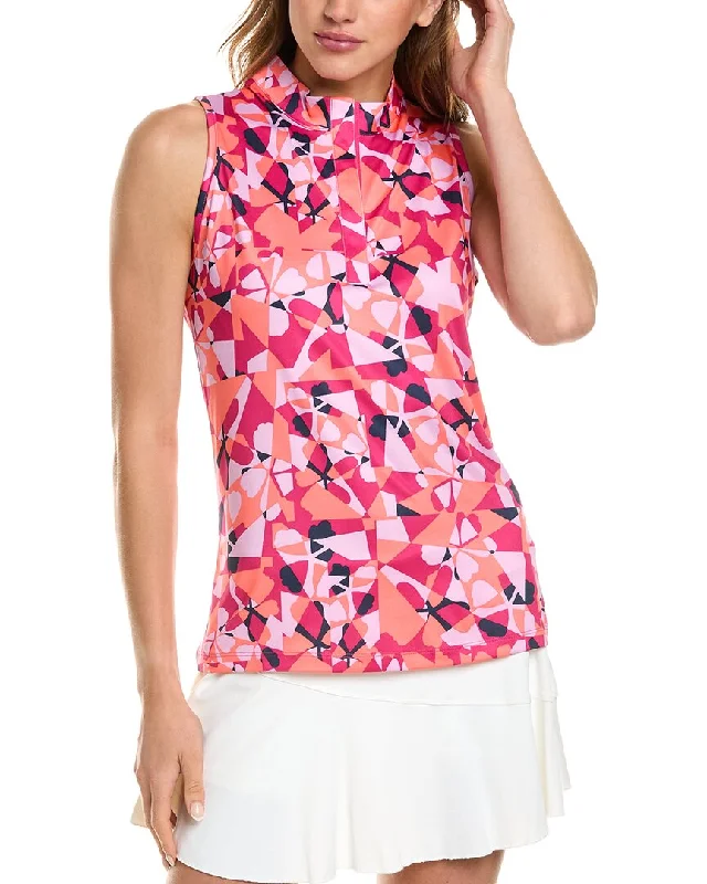 Yoga Tops for Supportive Fit -Callaway Geometric Floral Top