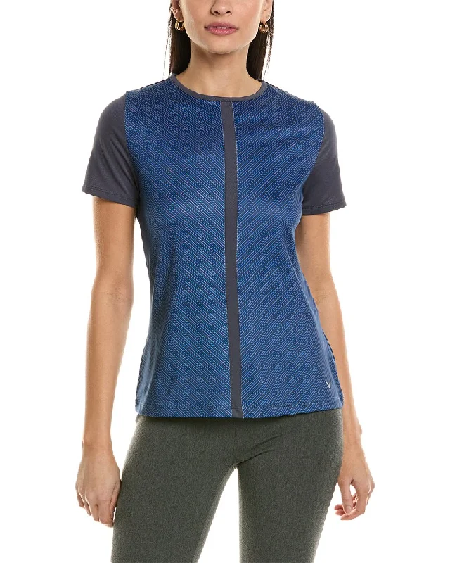 Women's Yoga Tops for Comfortable Movement -Callaway Mitered Reflection Stripe Top