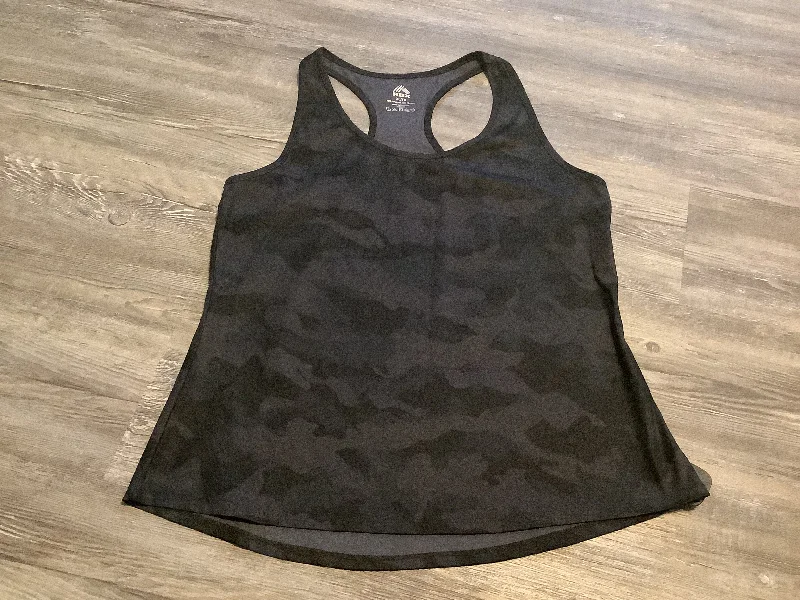 Yoga Tops for Fitness Training -Camouflage Print Athletic Tank Top Rbx, Size Xl