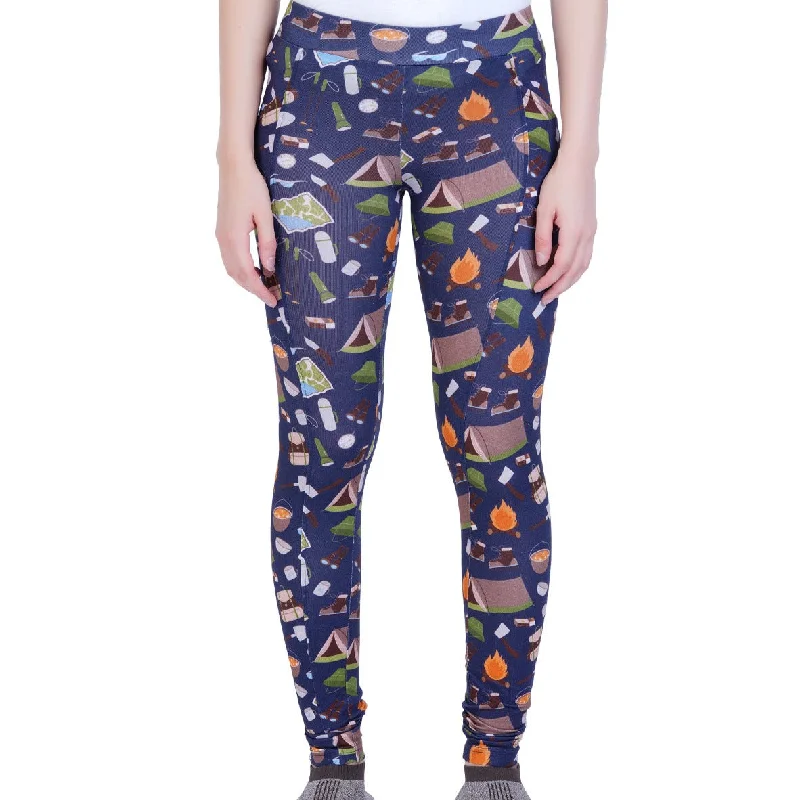 Yoga Pants with Soft Waistband -Camping Adults Leggings with Pockets [FINAL SALE]