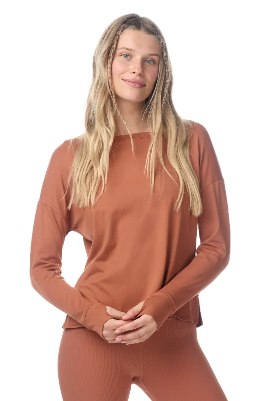Yoga Tops for Casual Yoga Sessions -Canyon Jersey Long Sleeve Top