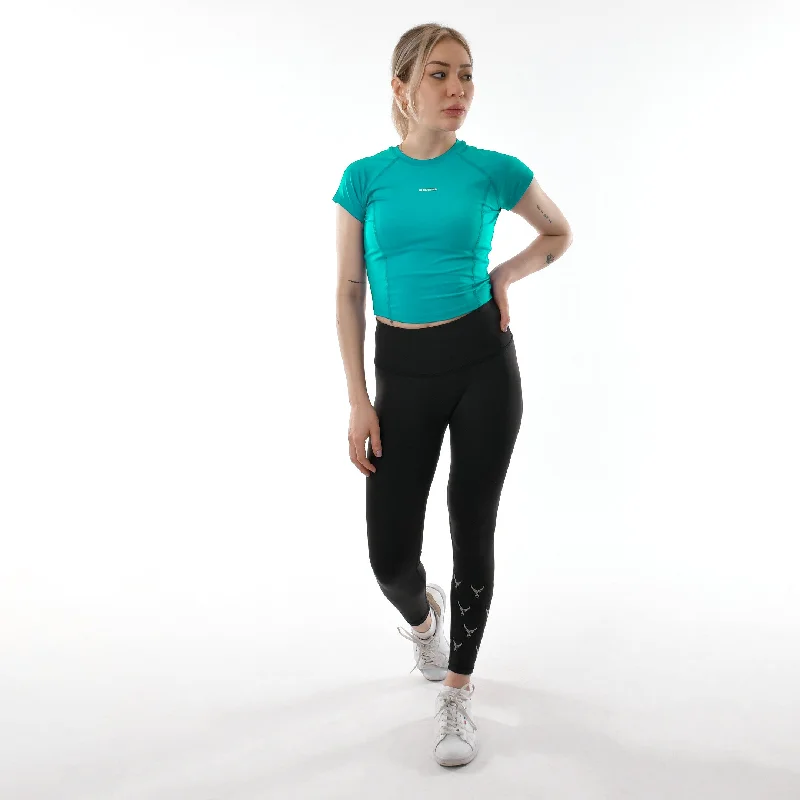 Yoga Tops for Yoga and Pilates -Cap Sleeve Compression Top