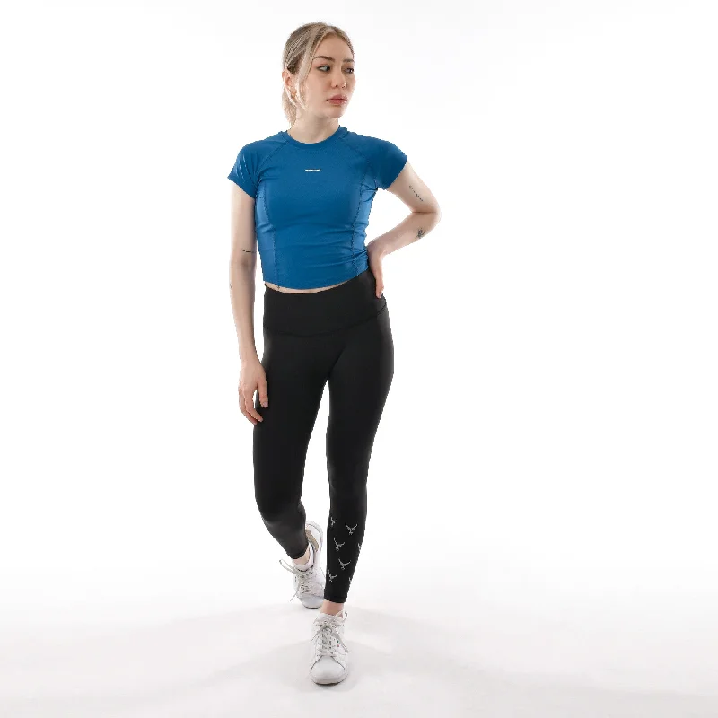 Yoga Tops for Stretching and Strength -Cap Sleeve Compression Top