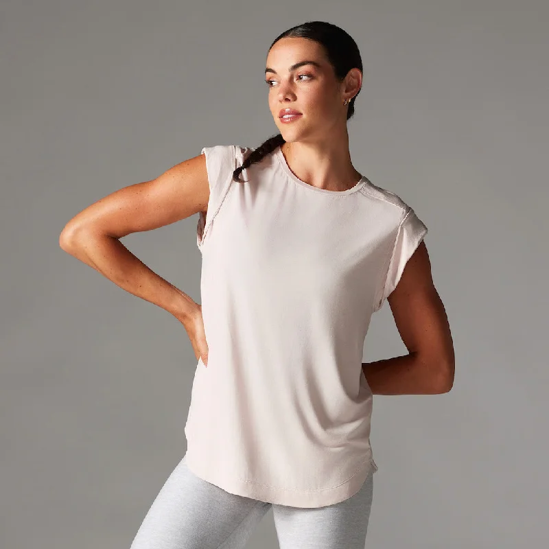 Yoga Tops for Active Women -Cap Sleeve Muscle Tee
