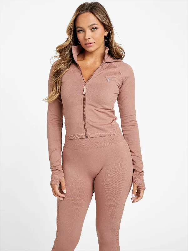 Yoga Shorts for Warm-Up and Flexibility -Cara Seamless Jacket