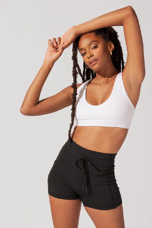 Premium Yoga Shorts for Flexibility Training -Cargo Booty Short - Black