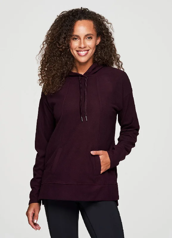 Best Yoga Tops for Comfort -Carmella Plush Hoodie Tunic