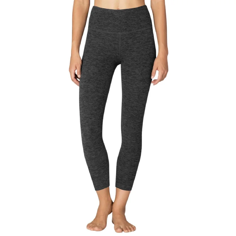 Soft Yoga Shorts for Intense Workouts -Caught In The Midi High Waisted Legging In Black-Charcoal