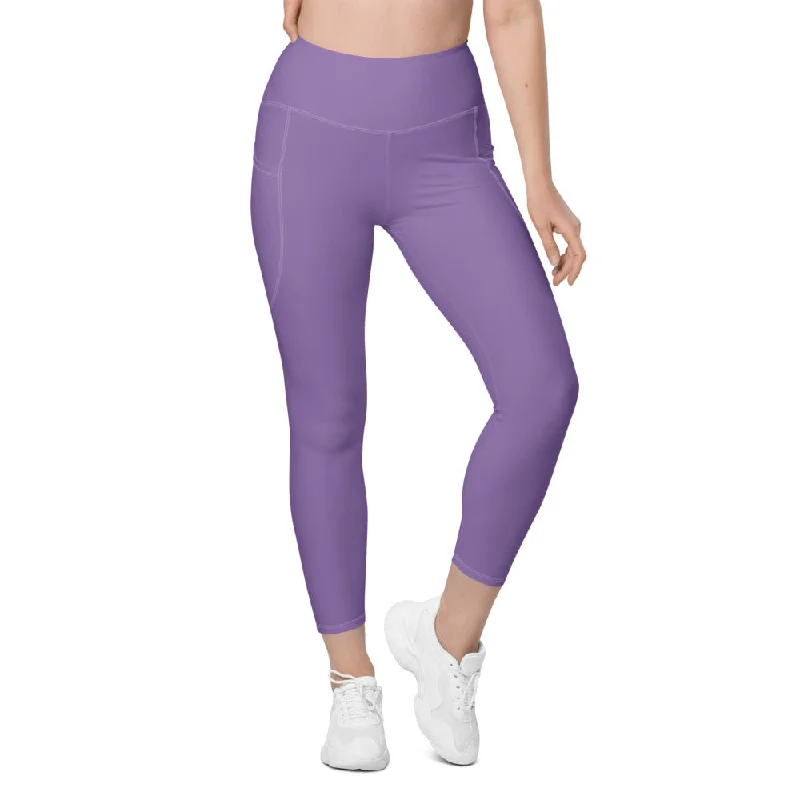 High-Waisted Leggings for Yoga -Solid Ce Soir Leggings With Pockets