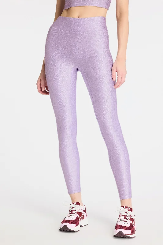 Ultra Soft Yoga Pants -Center Stage Geo Jacquard Legging - Lilac Haze