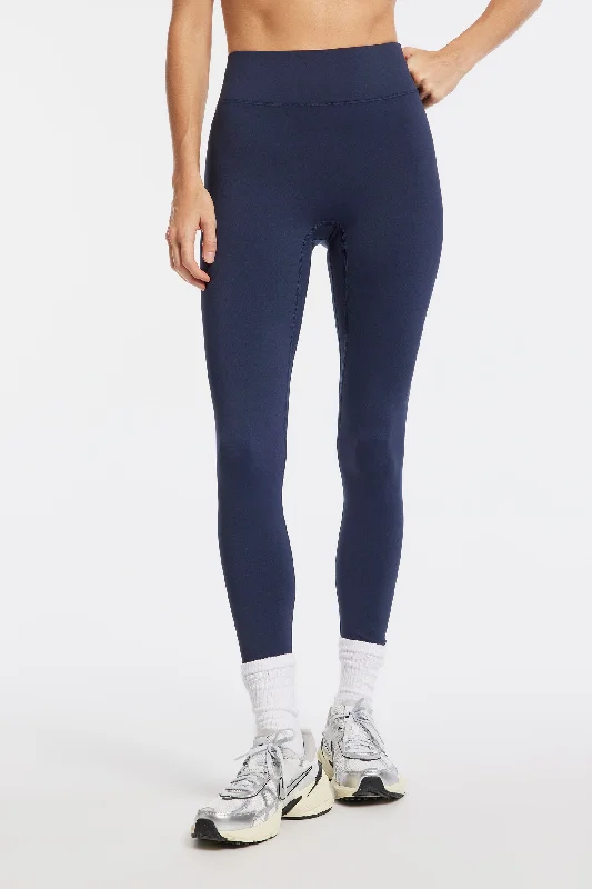 Compression Yoga Pants -Center Stage Legging - Navy Blazer