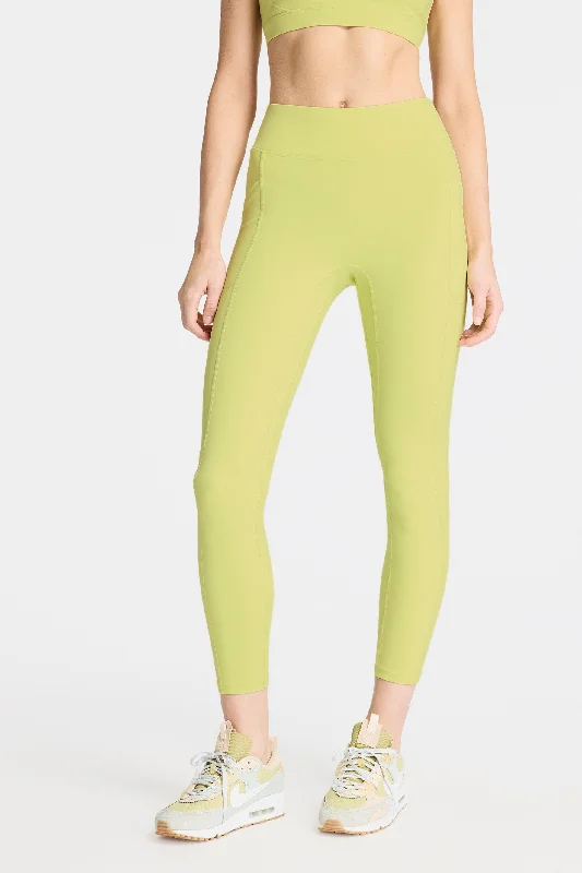 Yoga Pants for All Body Types -Center Stage Pocket Legging - Sunny Lime