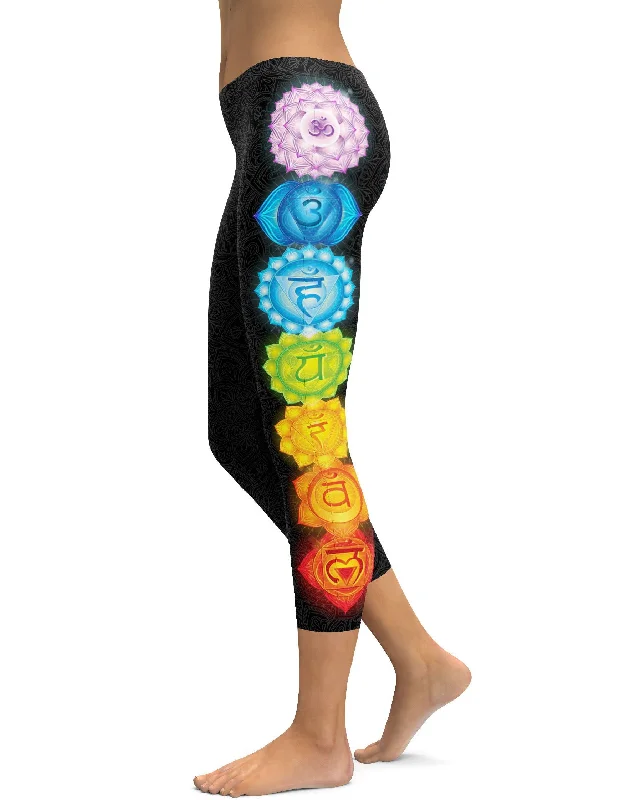 Yoga Pants for Ultimate Comfort -Chakras Capris