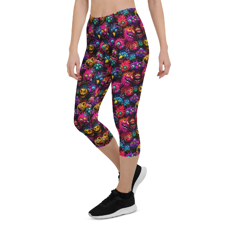 Breathable Leggings for Yoga -Cheeky Monster Capris