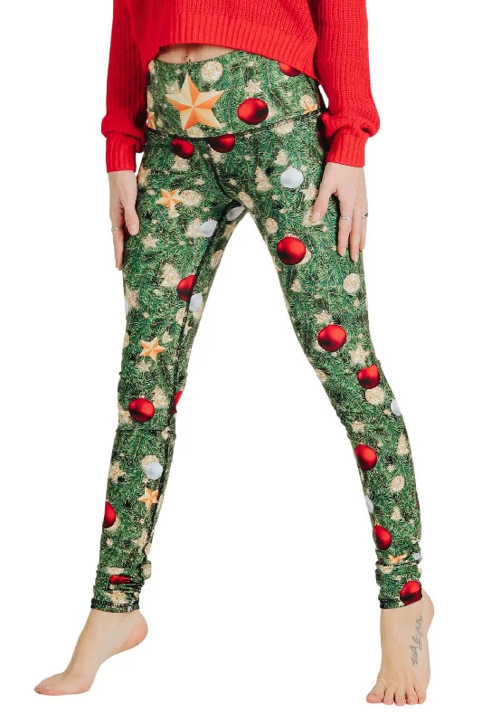 Black Yoga Pants -Christmas Story Printed Yoga Leggings