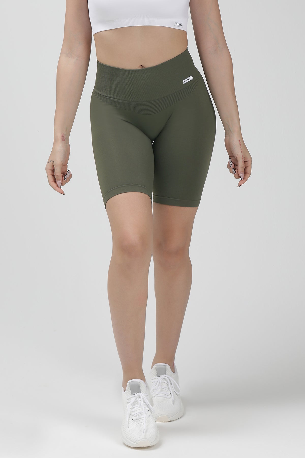 Yoga Shorts for Women’s Yoga Practice -Ciclista Confidence CryoFir Verde Militare