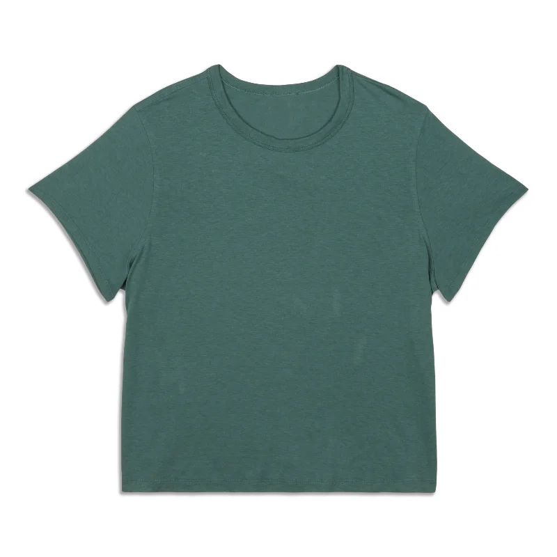 Women's Yoga Tops with High Stretch Fabric -Classic-Fit -Blend T-Shirt - Resale