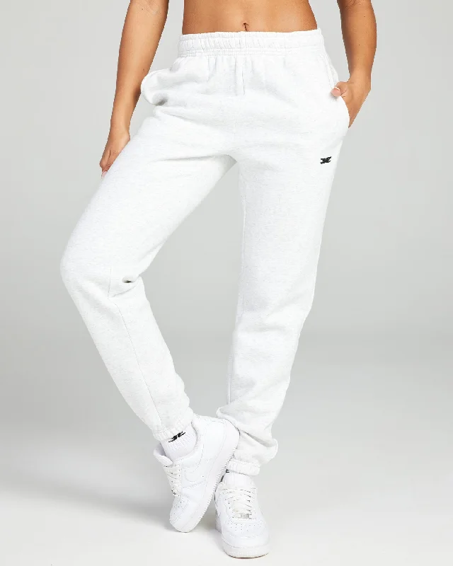 Yoga Pants with Flat Waistband for Comfort -Classic Trackpants - Polar Grey
