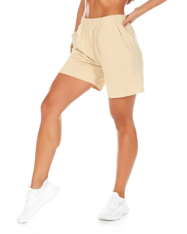 Yoga Shorts for Stretching and Flexibility -Classic V2 Shorts - Latte