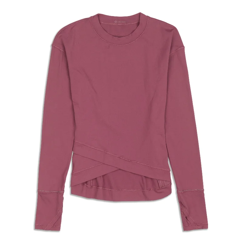 Athletic Yoga Tops for Fitness -Close To Crossing Long Sleeve Shirt - Resale