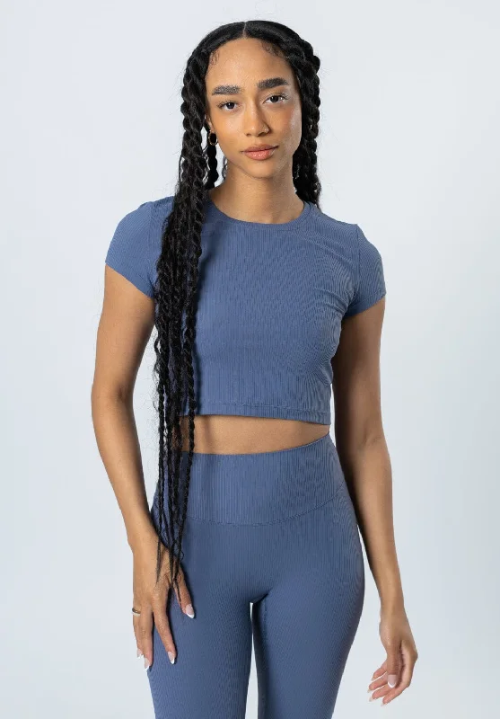 Yoga Tops for High Support and Comfort -CloudRib Short Sleeve Crop Ace
