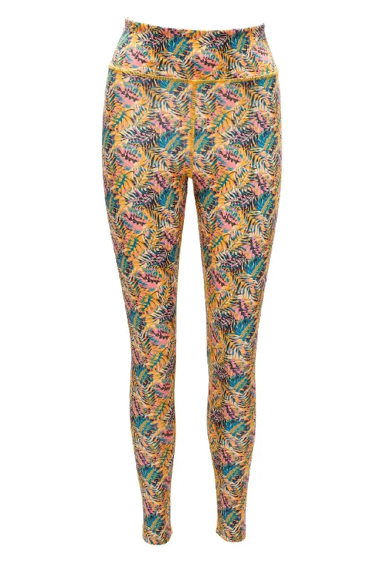 Yoga Pants for Daily Stretching -Club Tropicana Tropical Print Eco-Friendly Yoga Leggings Yoga Pants for Daily Stretching -Club Tropicana Tropical Print Eco-Friendly Yoga Leggings