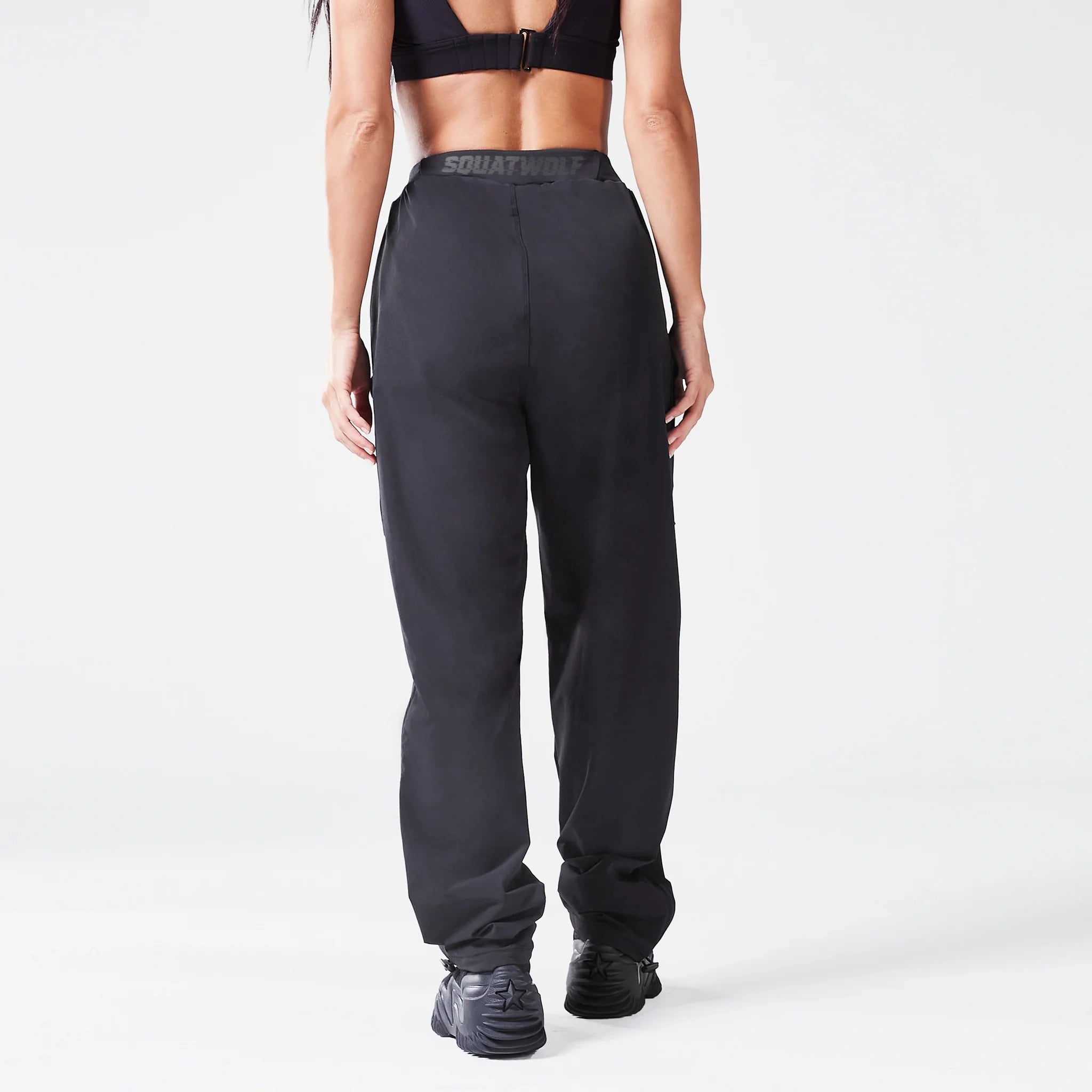 Yoga Pants for Running -Code Hybrid Cargo Pants Glitch Edition - Black