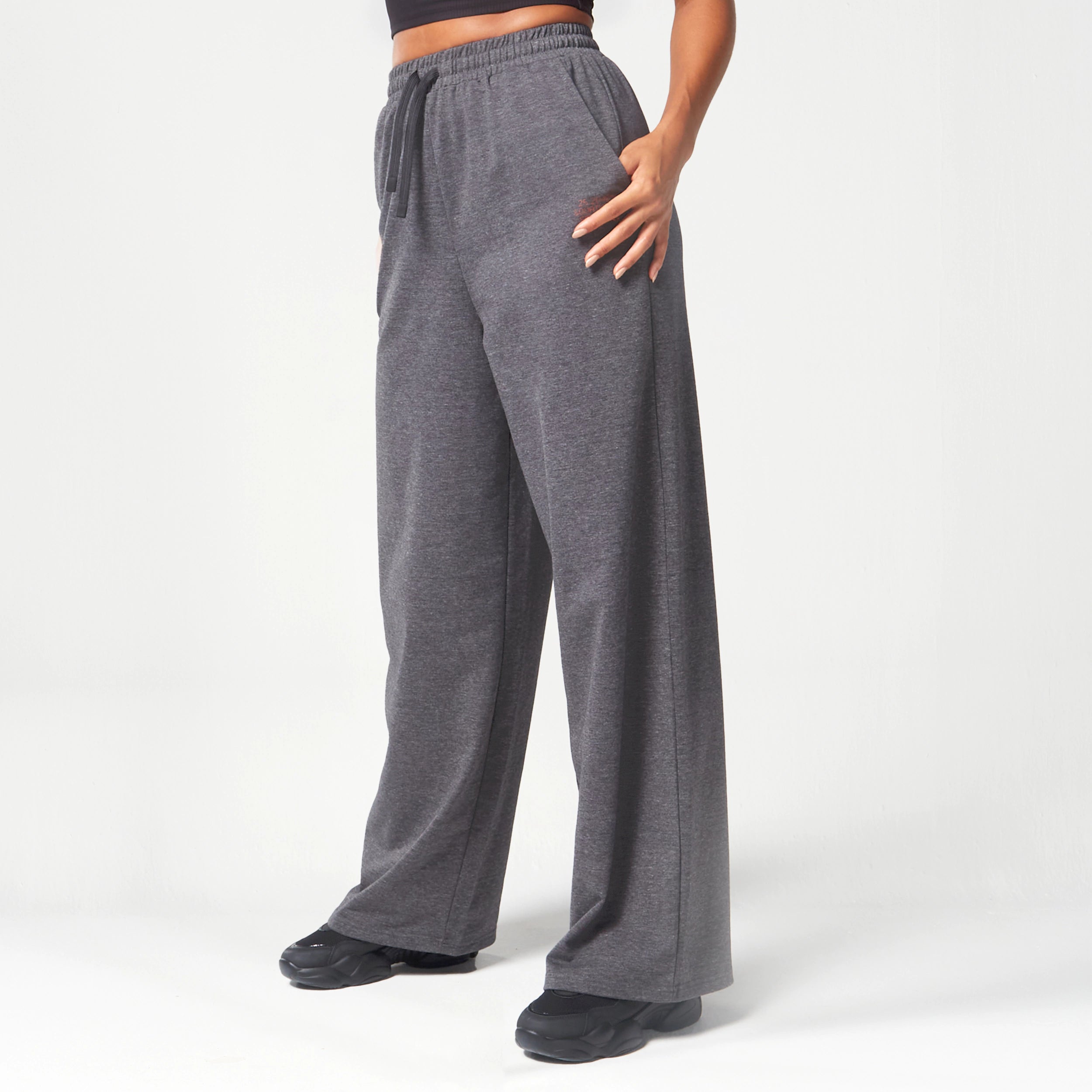 Stylish Yoga Pants for Workouts -Code Live in Joggers - Black Marl