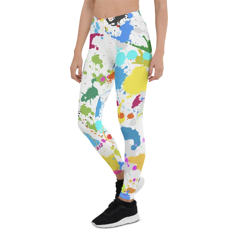 Premium Stretch Yoga Pants -Color Splash Leggings
