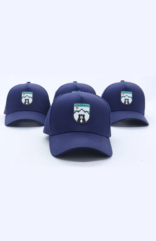 Yoga Pants for Strength and Power -Colorado Bear Hat Navy Blue Colorway