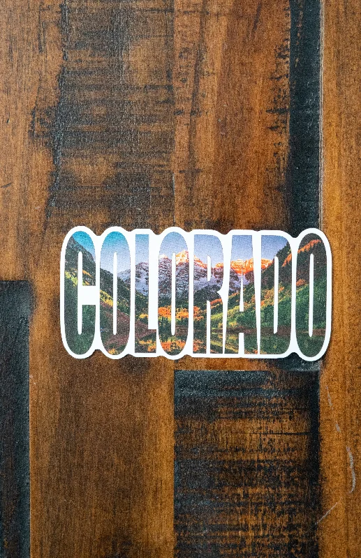 Yoga Pants for Power Yoga -Colorado Maroon Bells Sticker