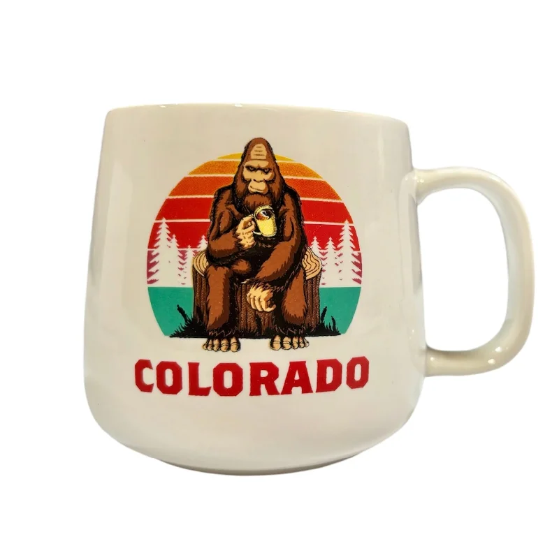 Comfortable Fit Yoga Pants -Colorado Sasquatch Coffee Mug 12oz White