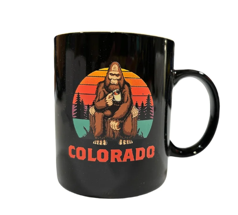 Yoga Pants for Better Stretch -Colorado Sasquatch Coffee Mug 12oz Black