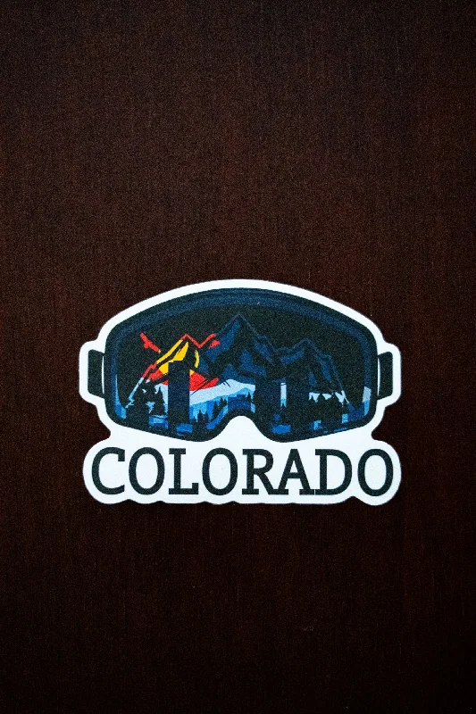 Yoga Pants for Stretching and Poses -Colorado Ski Mask Sticker