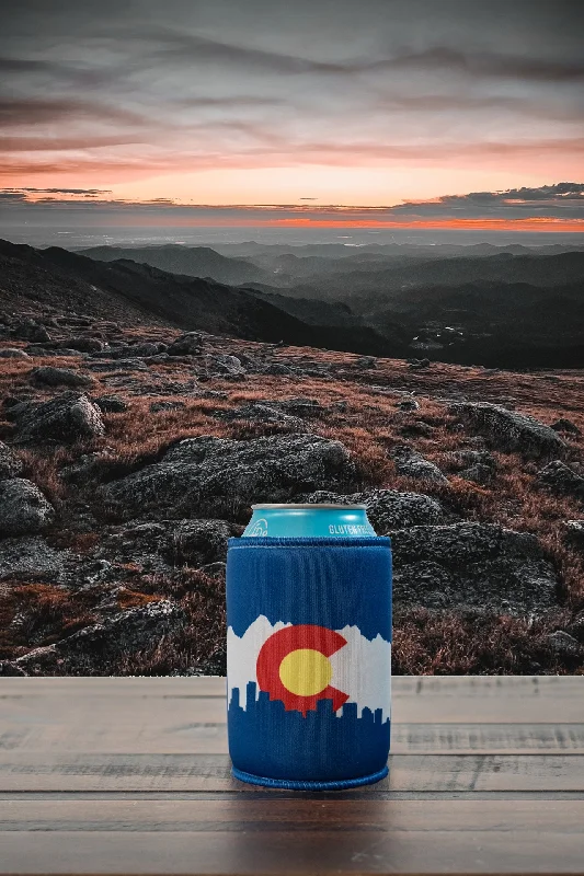 High-Waisted Compression Yoga Pants for Women -Colorado Skyline Can Koozie