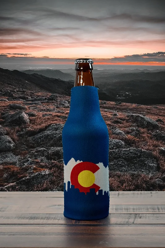 Yoga Pants for Stability and Strength -Colorado Skyline Bottle Koozie
