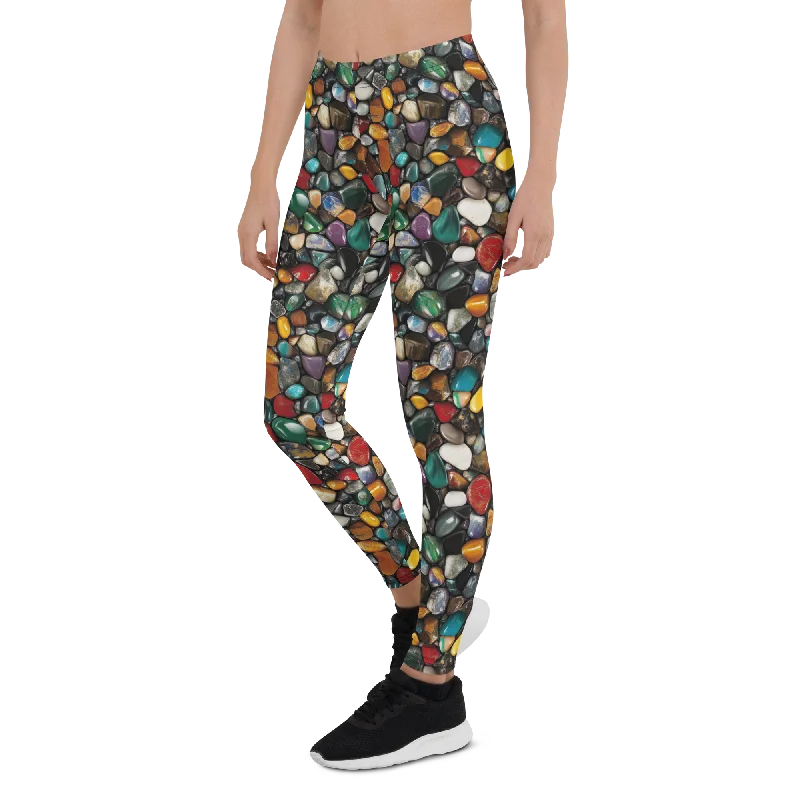 Flexible Yoga Pants for Women -Colorful Rock Leggings