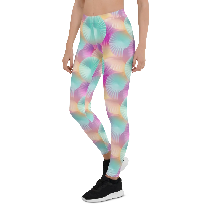 Yoga Pants for Everyday Yoga Practice -Colorful Shell Leggings
