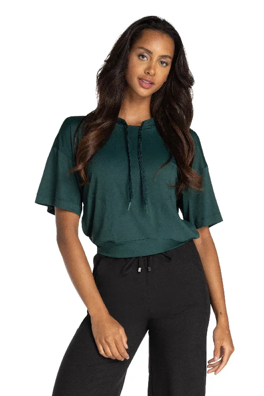 Yoga Tops for Breathability and Comfort -Comfortflex sleeveless hoodie