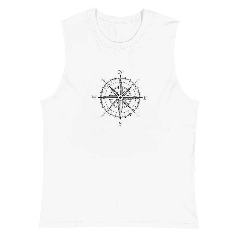 Comfortable Yoga Tops for Hot Yoga Practice -Compass Muscle Tank